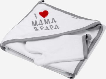 Baby Sweets Set ' I love Mama & Papa ' in Wit