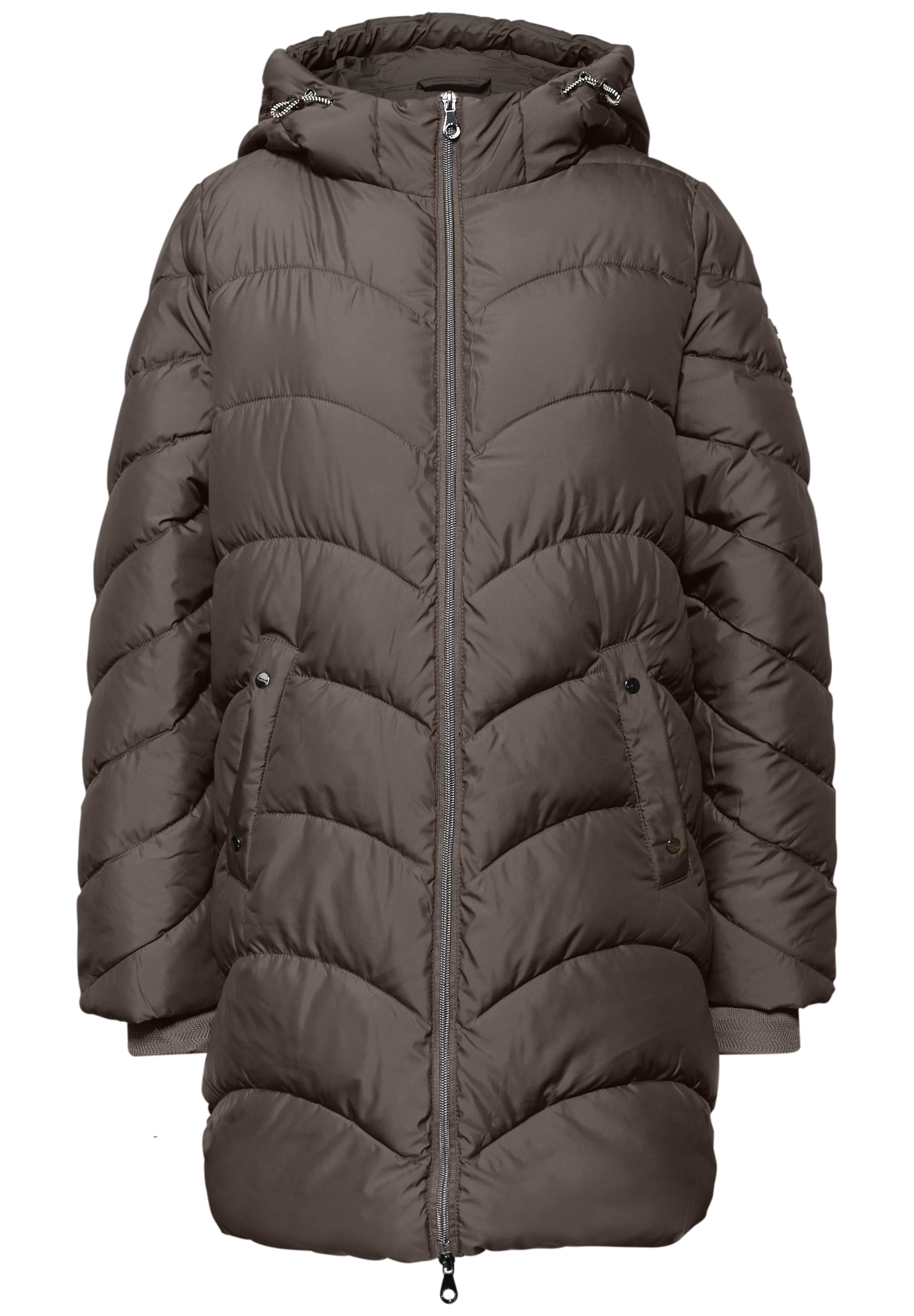 STREET ONE Winter Jacket in Brown: front