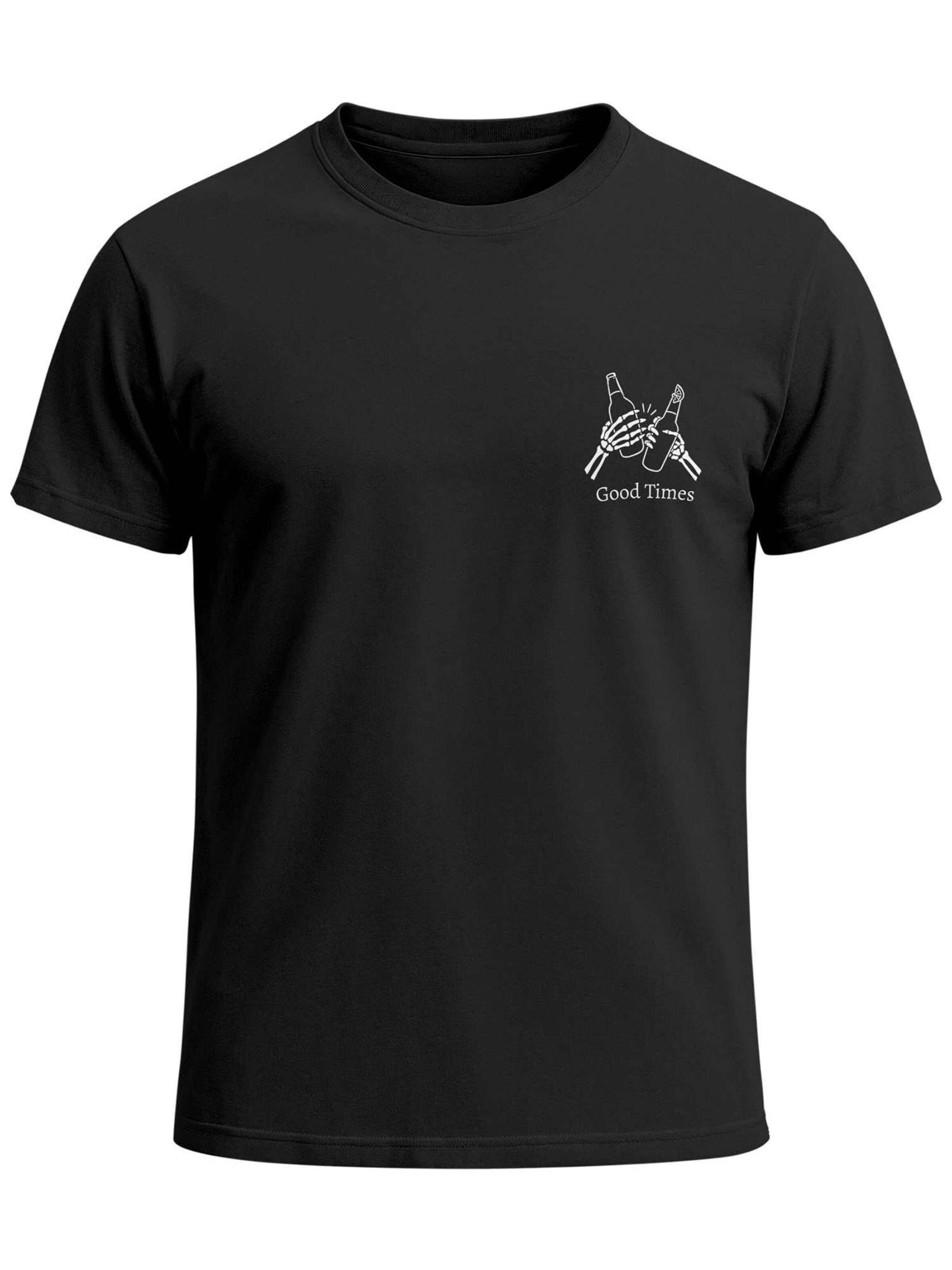 Neverless Shirt 'Good times' in Black