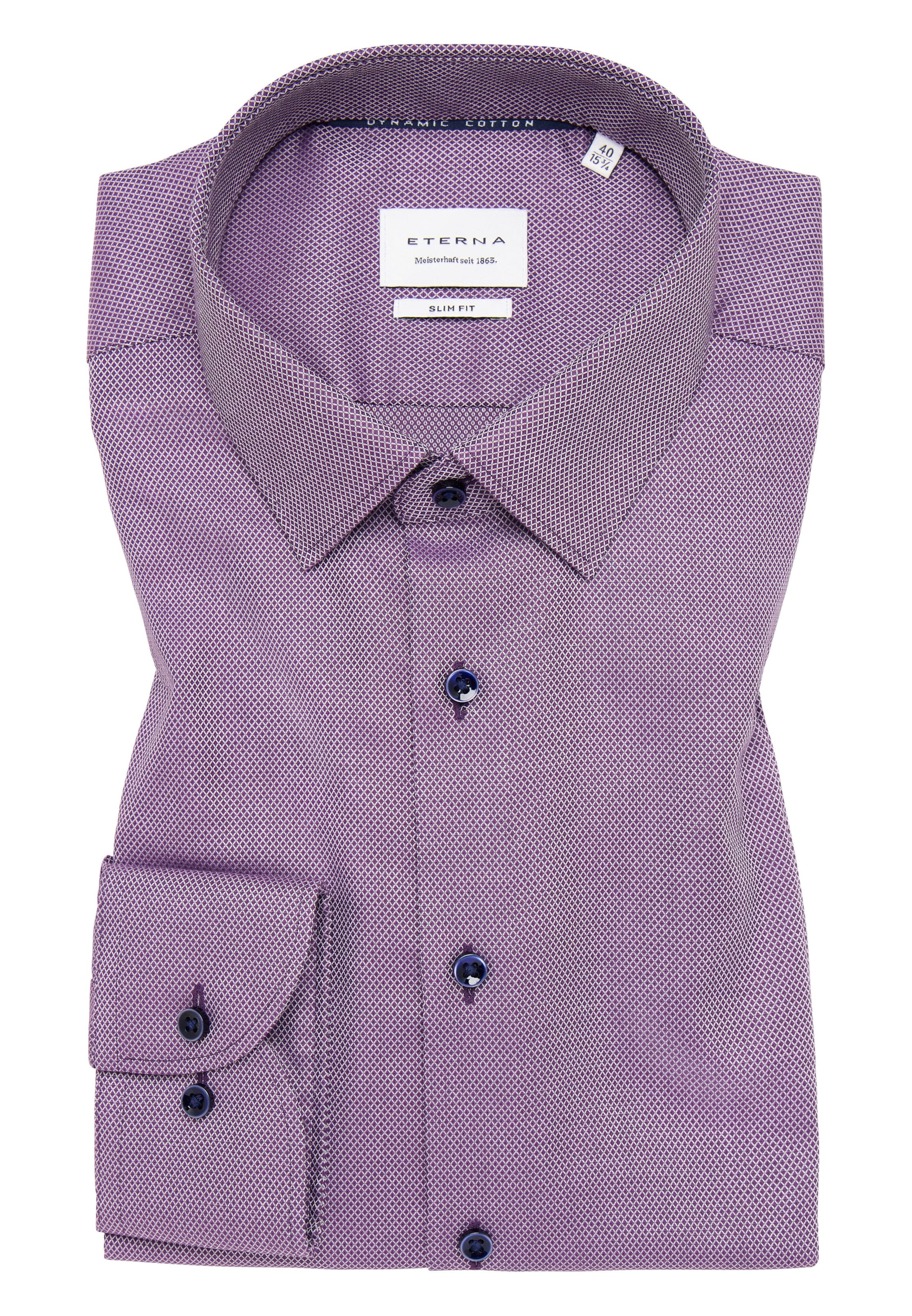 ETERNA Slim fit Zakelijk overhemd in Lila