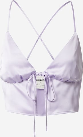 ABOUT YOU x Alina Eremia Top 'Talea' in Purple: front