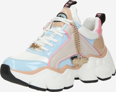 BUFFALO Sneaker low i beige / pastelblå / lys pink / hvid, Produktvisning