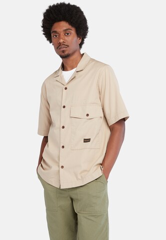 TIMBERLAND Regular Fit Hemd in Beige: Vorderseite