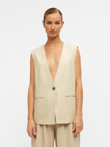 Gilet da completo 'Fippi' di OBJECT in beige: frontale