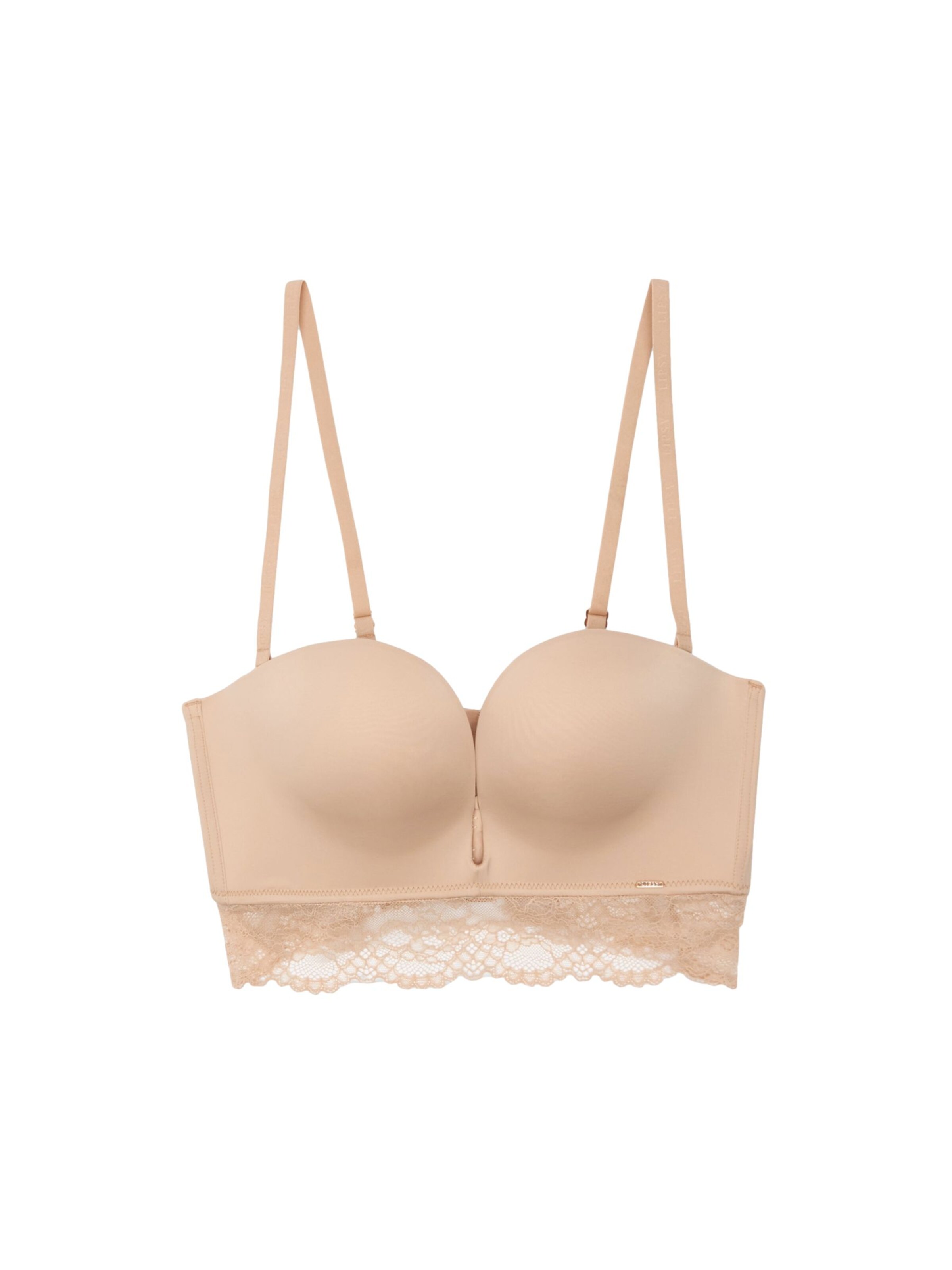 Lipsy Push-up Bra in Beige: front