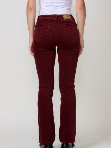 KOROSHI Regular Trousers in Red