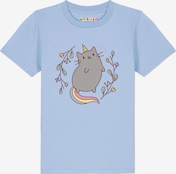 T-Shirt 'Unicorn Cat' watabout.kids en bleu : devant