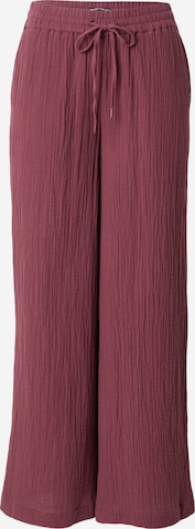 Wide leg Pantaloni di QS in rosso: frontale