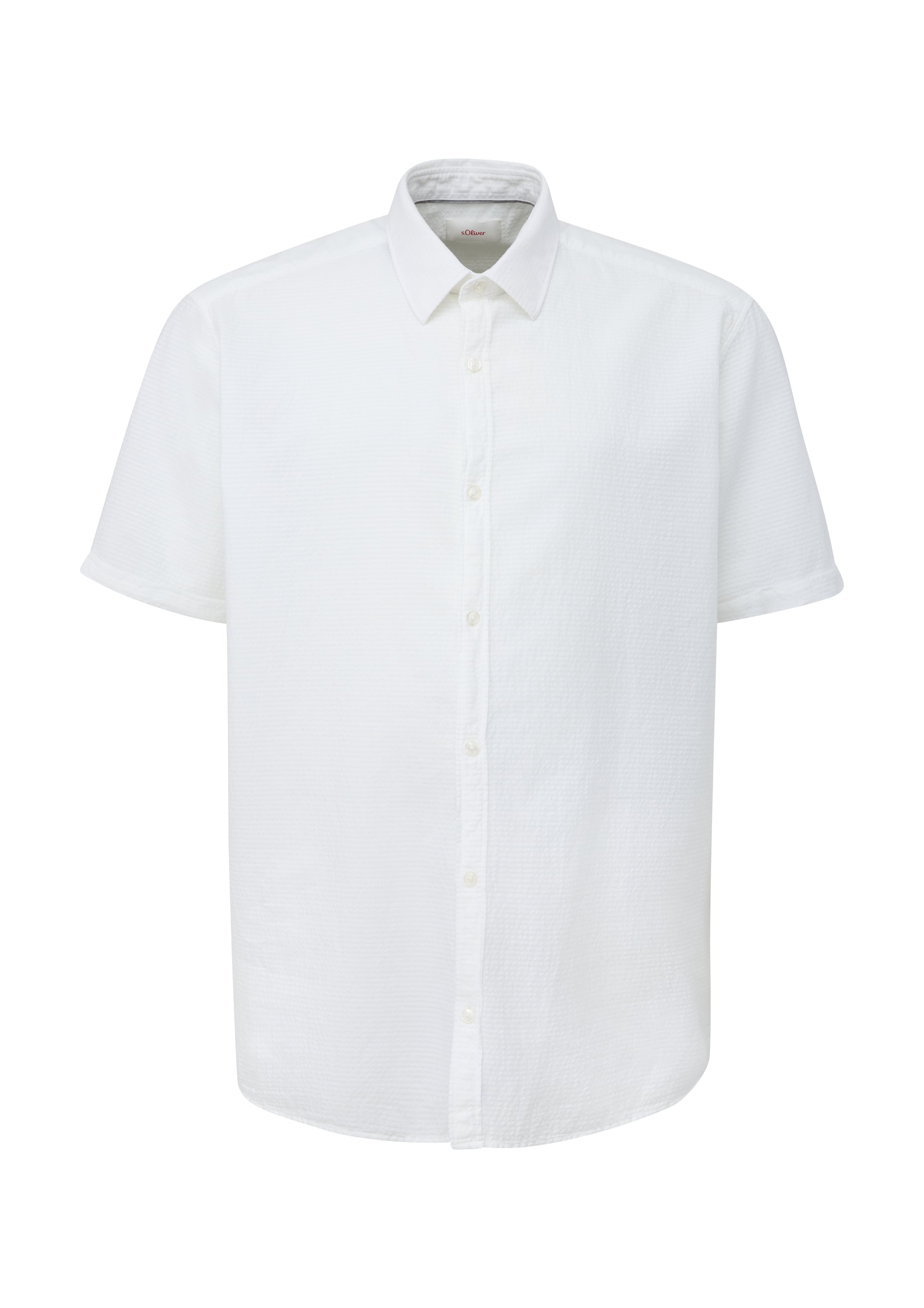s.Oliver Men Big Sizes Regular Fit Hemd in Weiß: Vorderseite