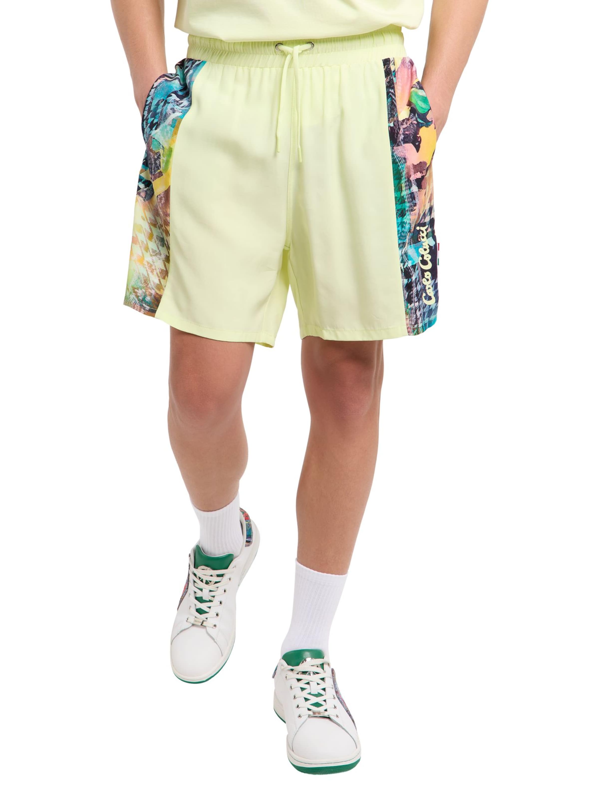 Regular Pantalon 'Feil' Carlo Colucci en vert : devant