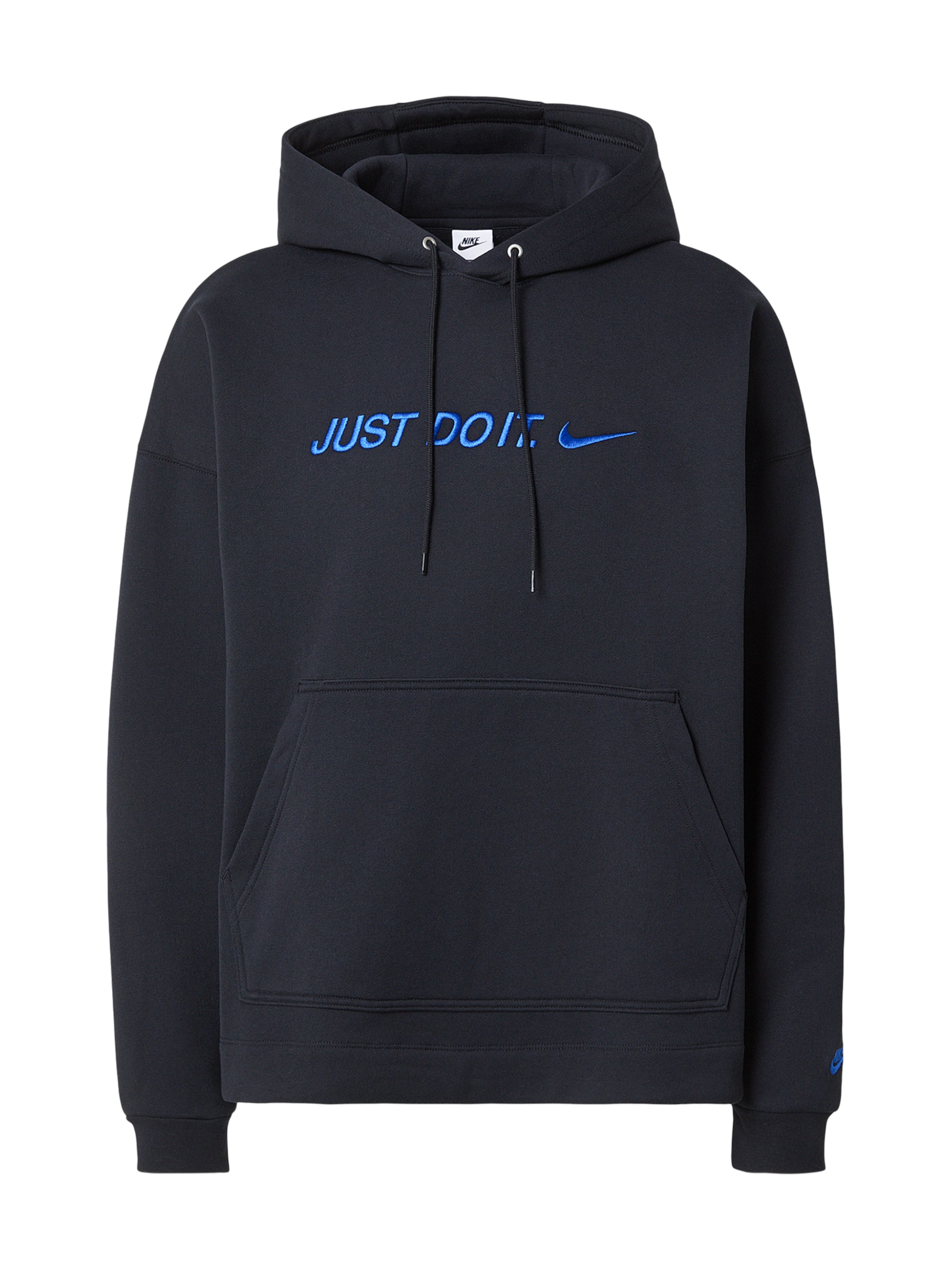 Nike Sportswear Sweatshirt 'CLUB' in Zwart: voorkant