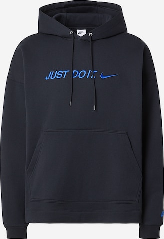 juoda Nike Sportswear Megztinis be užsegimo 'CLUB': priekis