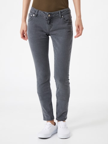 MUD Jeans - Skinny Calças de ganga em cinzento: frente