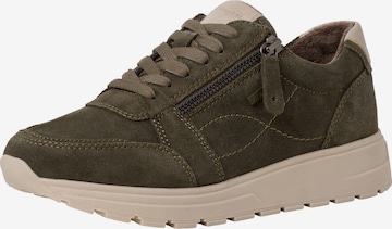 TAMARIS Sneakers laag in Groen: voorkant