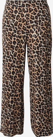 Noisy May Curve Wide Leg Housut 'NMPASA' värissä musta: etupuoli