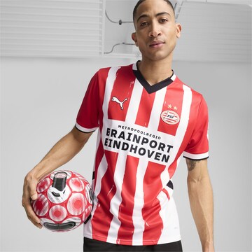 PUMA - Camiseta de fútbol en rojo: frente
