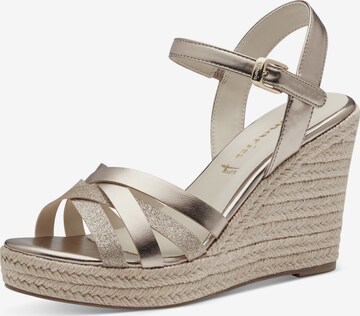 TAMARIS Strap Sandals in Gold: front