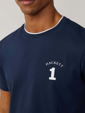 Hackett London T-Shirt ' Heritage Number' in Blau