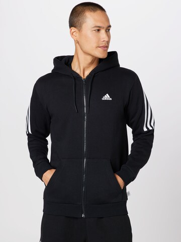 ADIDAS SPORTSWEAR Sportsweatjacke 'Future Icons' in Schwarz: Vorderseite