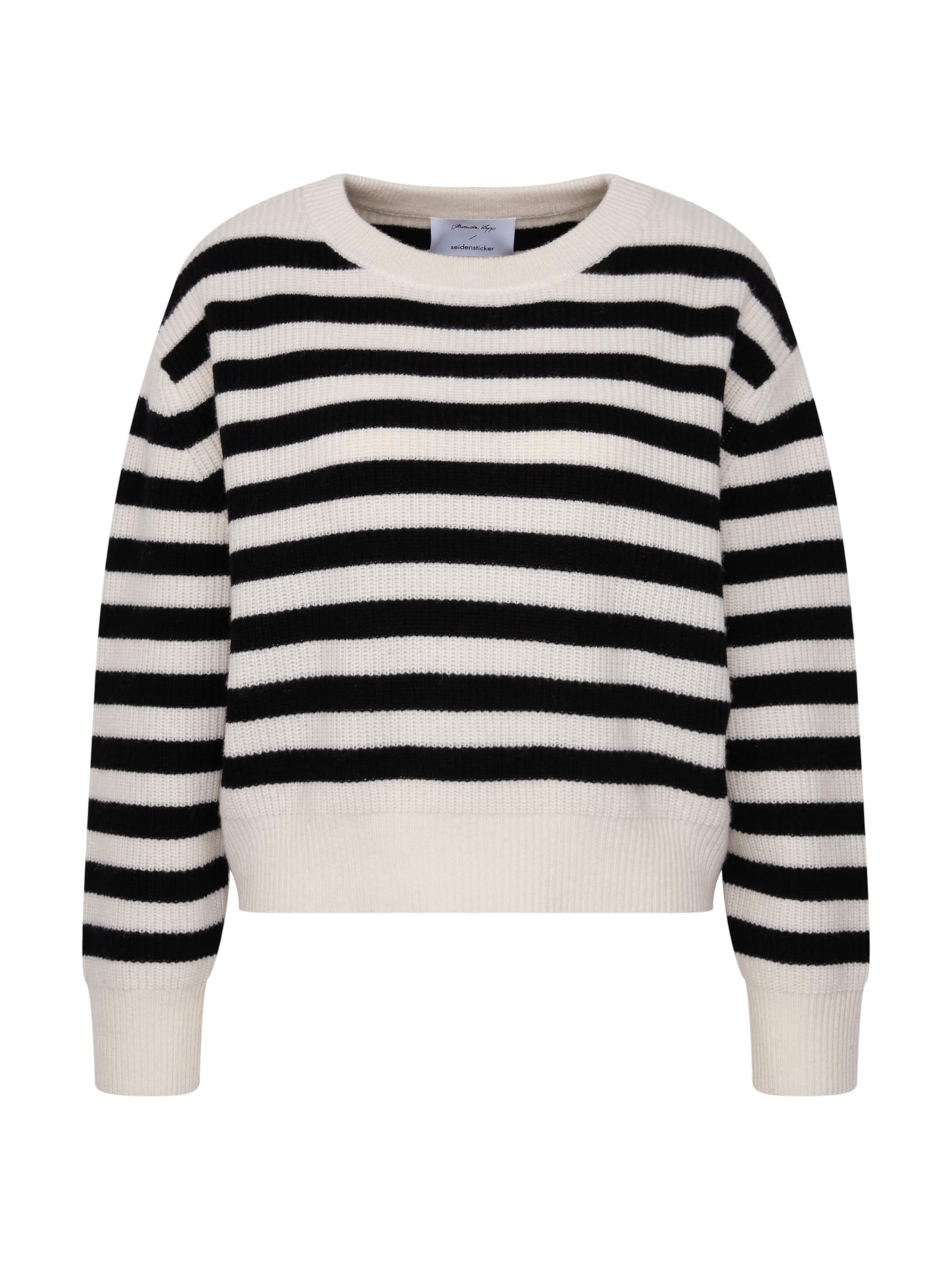 SEIDENSTICKER Pull-over en L en beige clair / noir, Vue avec produit