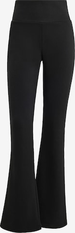 ADIDAS SPORTSWEAR Flared Workout Pants 'Seasonal Essentials' in Black: front