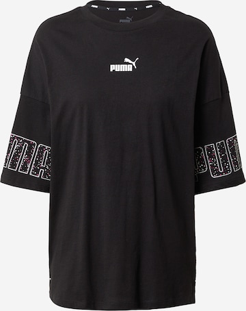 PUMA Sportshirt in Schwarz: front