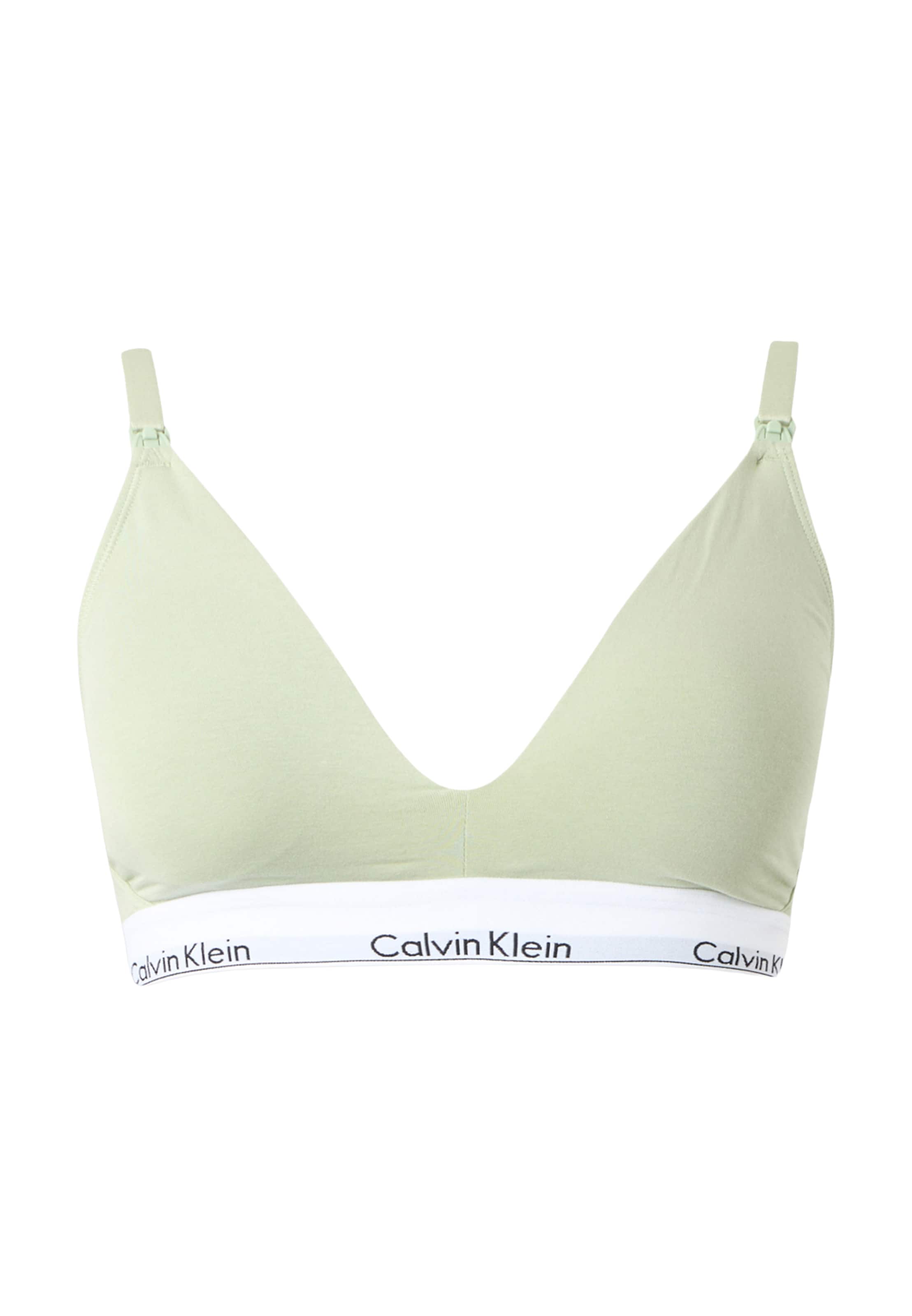 Calvin Klein UnderwearTrokutasti Grudnjak - zelena boja: prednji dio