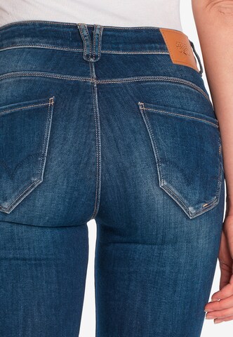 Le Temps Des Cerises Slimfit Jeans 'Puplhire' in Blauw