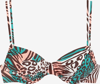 VENICE BEACH Hauts de bikini en turquoise / mélange de couleurs, Vue avec produit