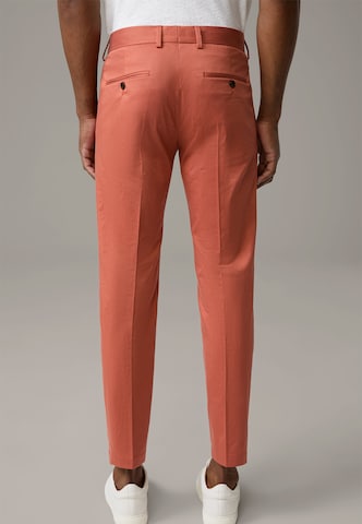 Coupe slim Pantalon à plis STRELLSON en rouge