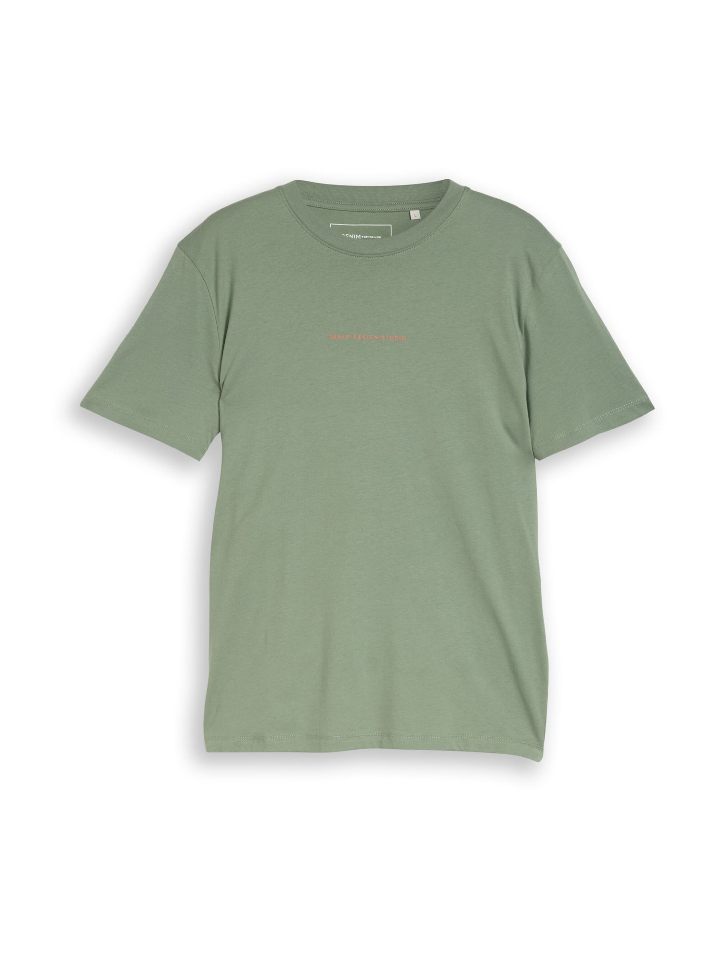 Tricou de la TOM TAILOR DENIM pe verde: față