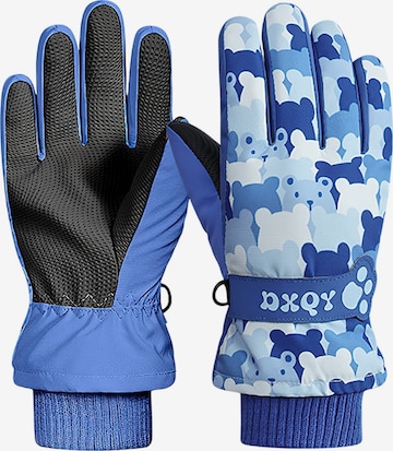 Magicshe Athletic Gloves 'Kinder Skihandschuhe Warm Gefüttert Wasserabweisend' in Blue: front