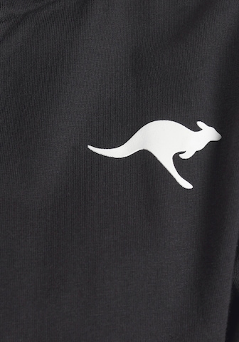 KangaROOS Athletic Zip-Up Hoodie in Black