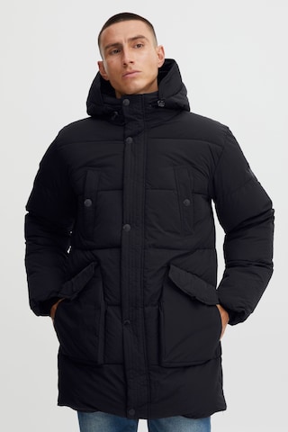 INDICODE JEANS Winter Parka 'Idzeppal' in Black: front