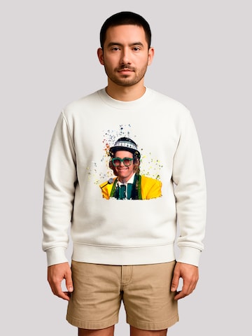 Sweat-shirt F4NT4STIC en blanc : devant