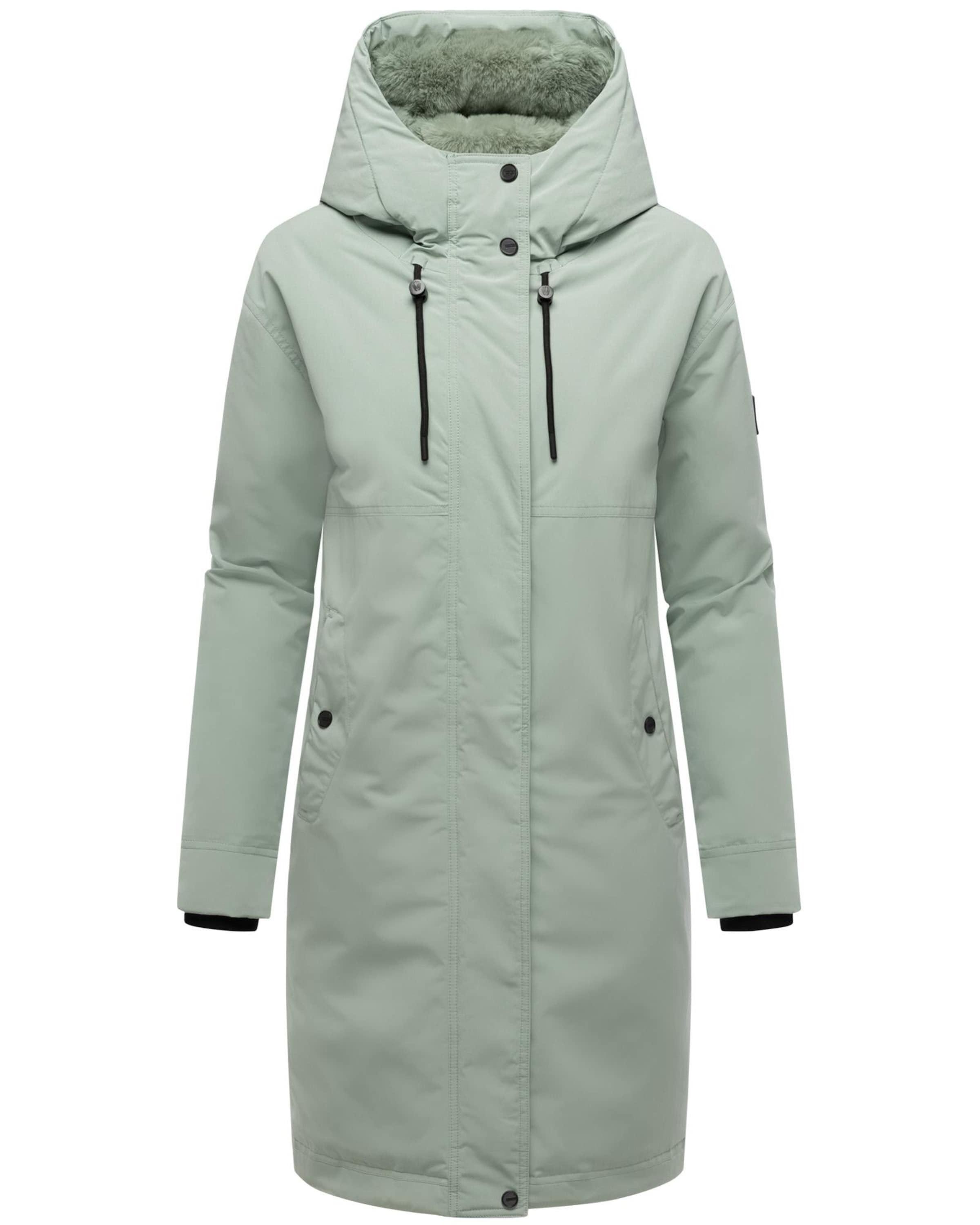 NAVAHOO Зимнее пальто 'Hageltanz 14' в Зеленый: спереди