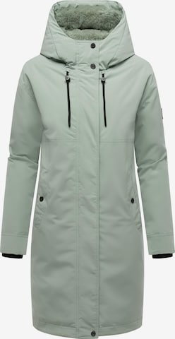 Manteau d’hiver 'Hageltanz 14' NAVAHOO en vert : devant