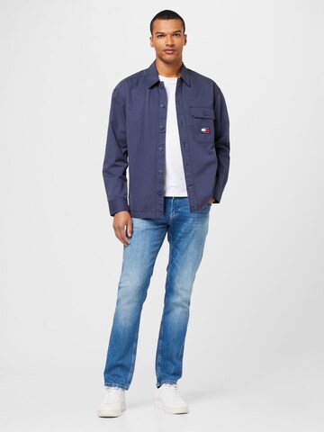 Tommy Jeans Regular Fit Jacke in Blau