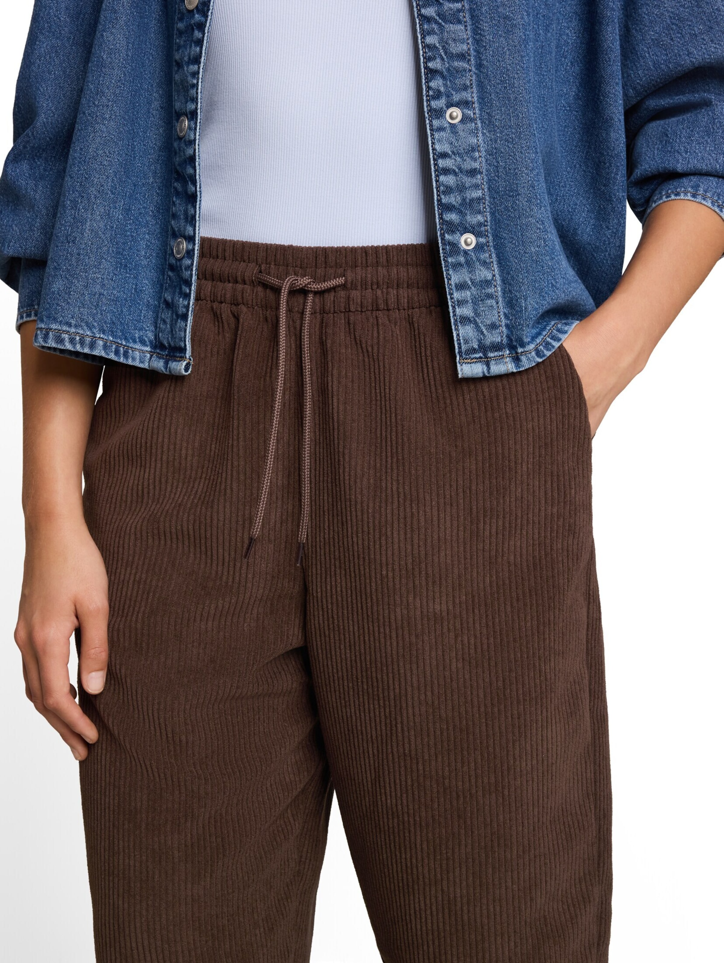 TOM TAILOR DENIM Vat Broek in Bruin