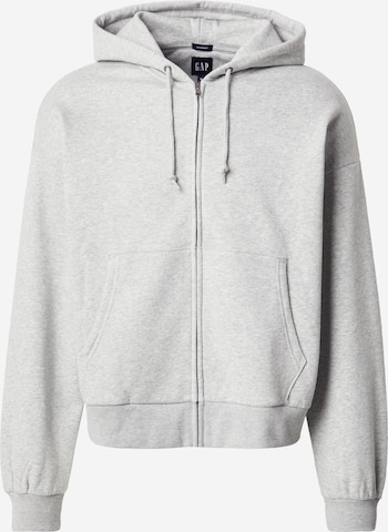 GAP Кофта на молнии в Серый: спереди