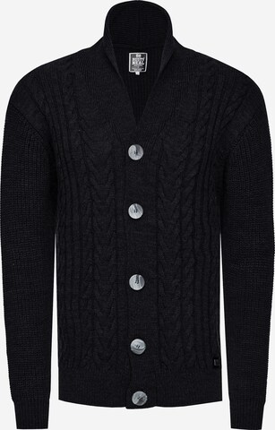 Rusty Neal Knit Cardigan in Black: front