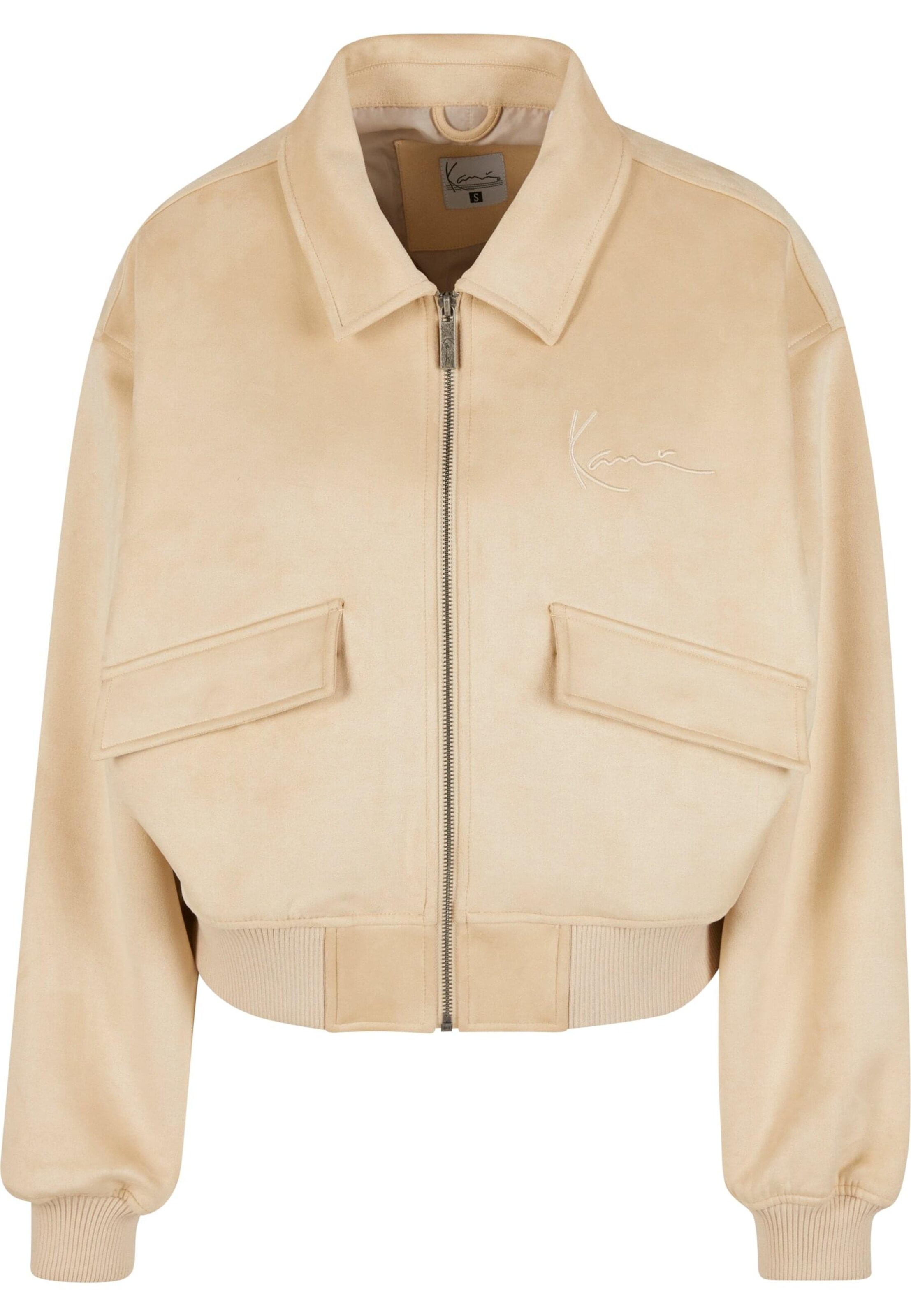 Karl Kani Přechodná bunda 'Os' – béžová: přední strana