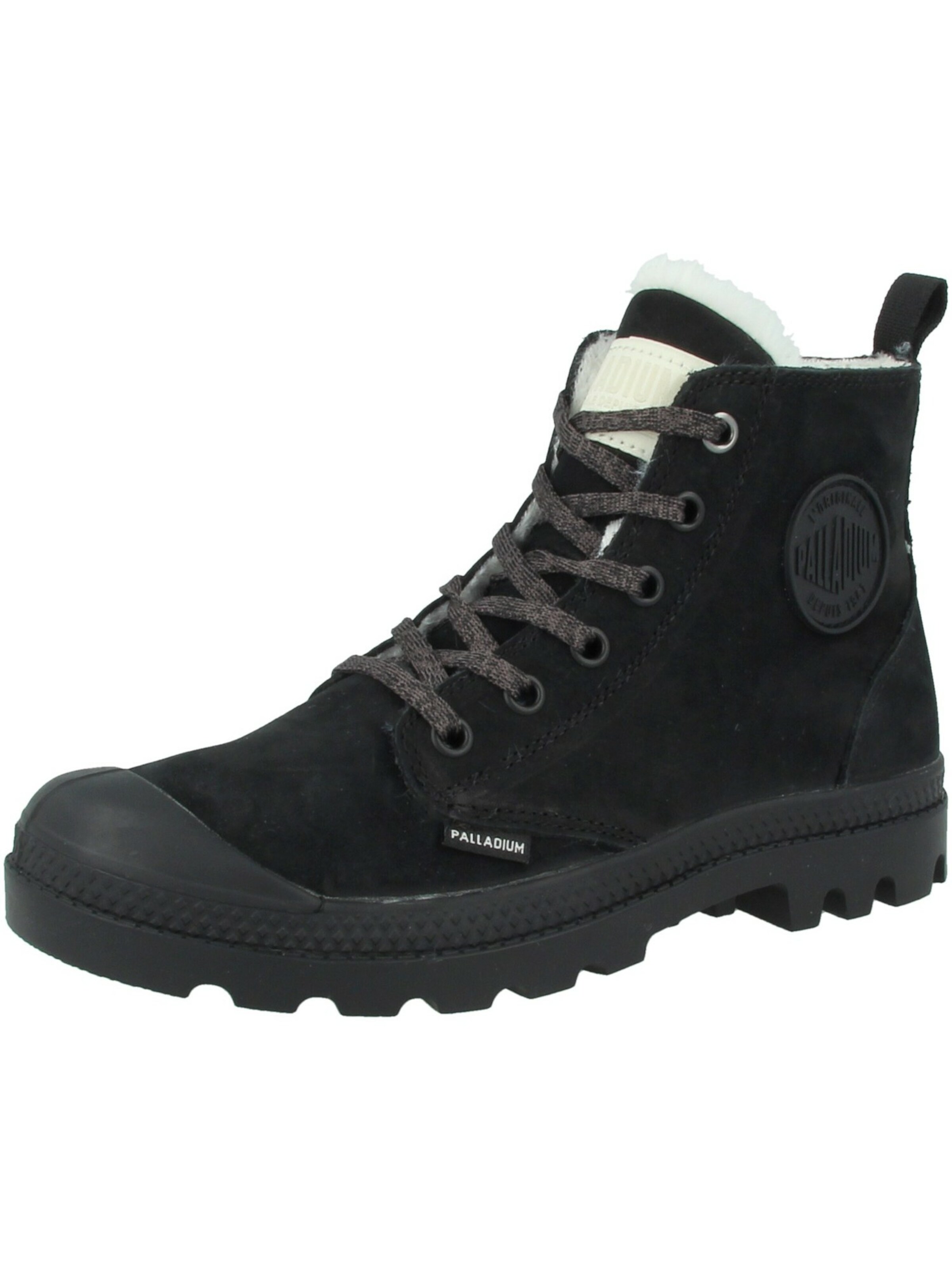 Palladium Boots 'Pampa Hi Zip' in Schwarz: Vorderseite