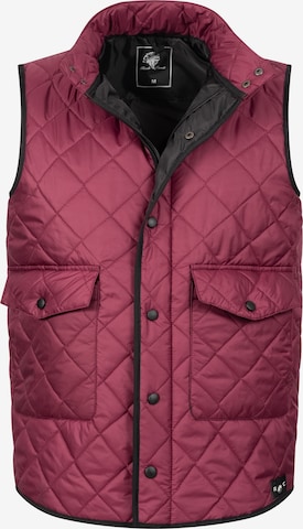 Rock Creek Vest in Red: front