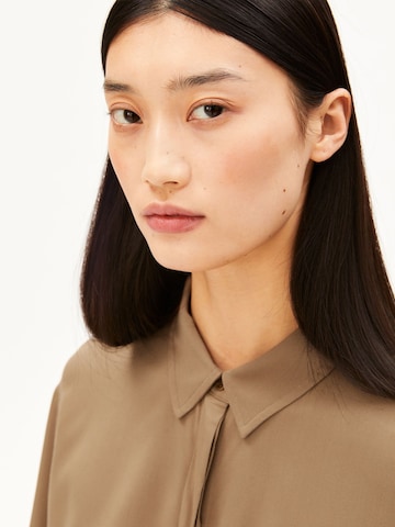 ARMEDANGELS Bluse 'LARISAANA' in Braun