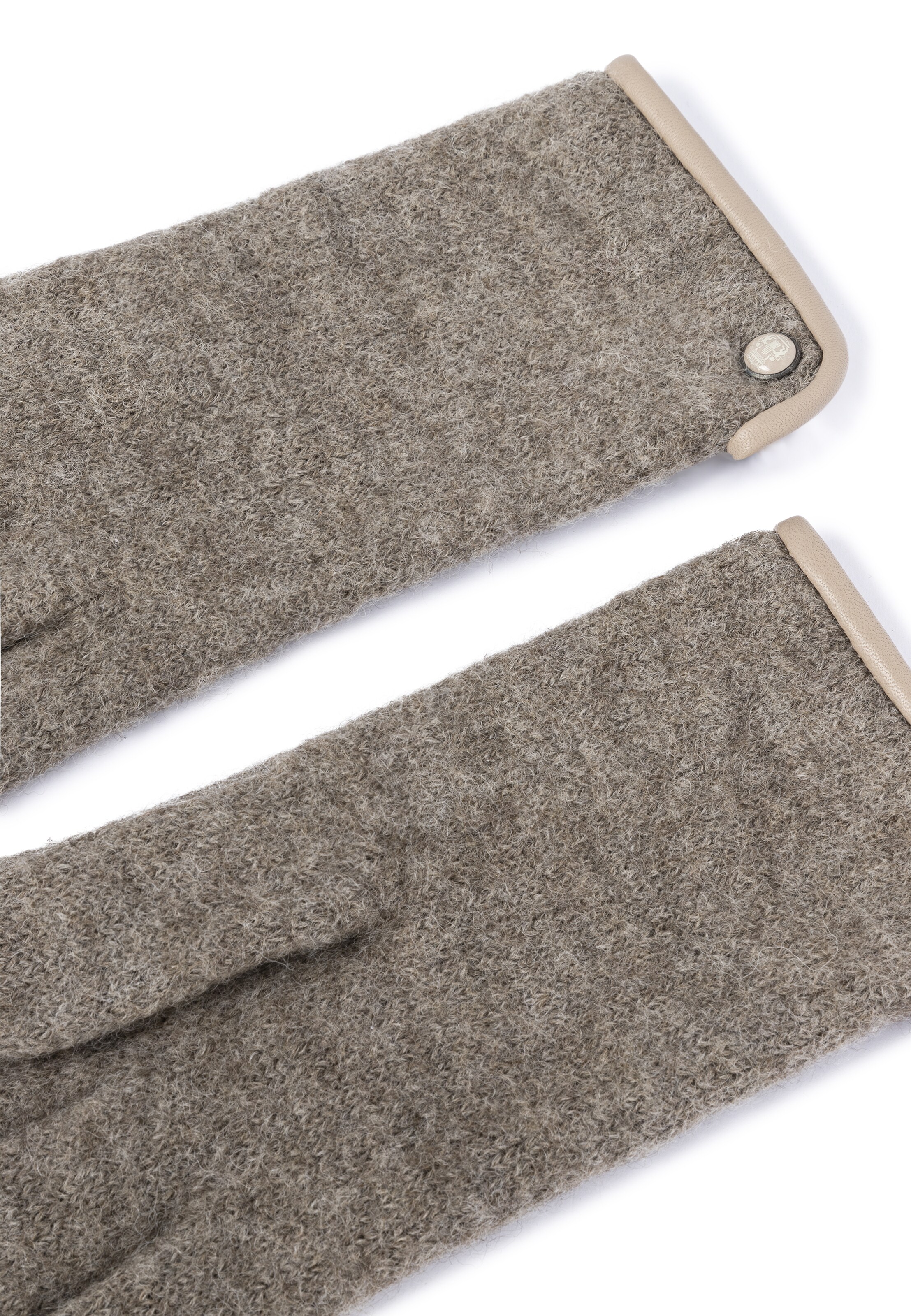 Roeckl Strickhandschuhe 'FELTED WOOL' in Grau