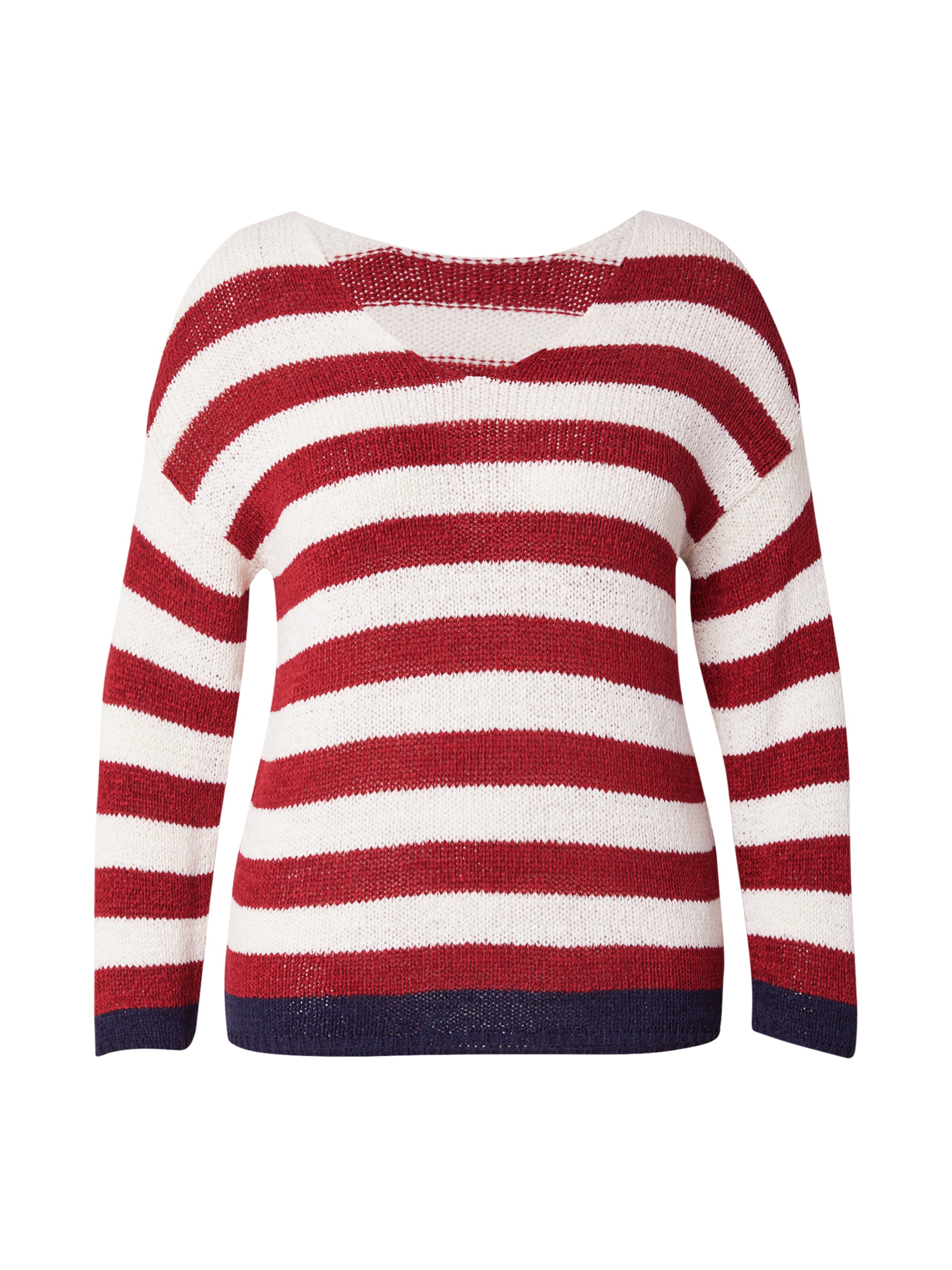 ONLY Carmakoma Пуловер в червено: отпред