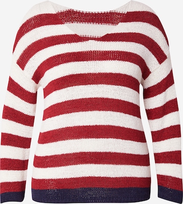 raudona ONLY Carmakoma Megztinis: priekis