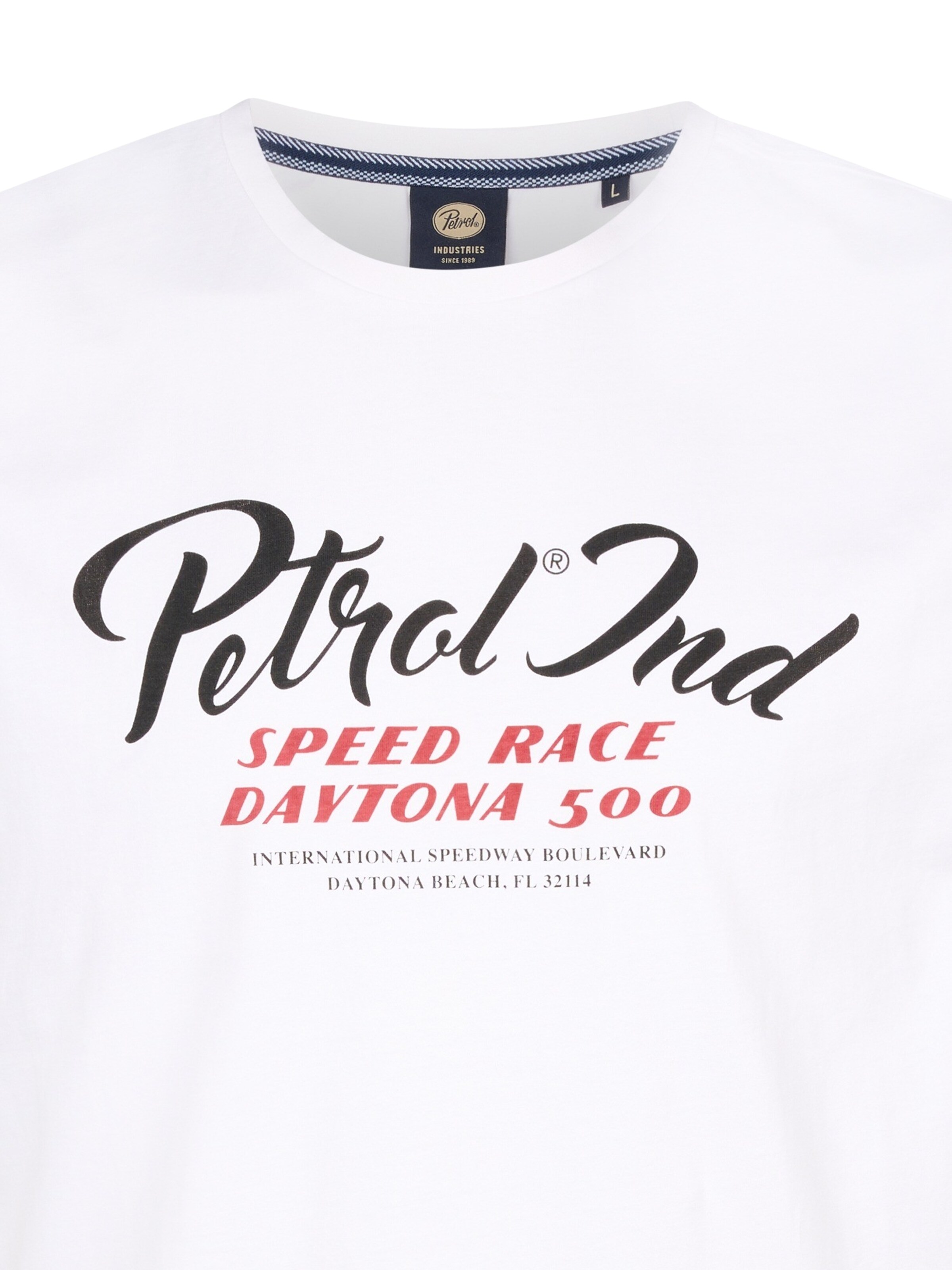 T-Shirt Petrol Industries en blanc