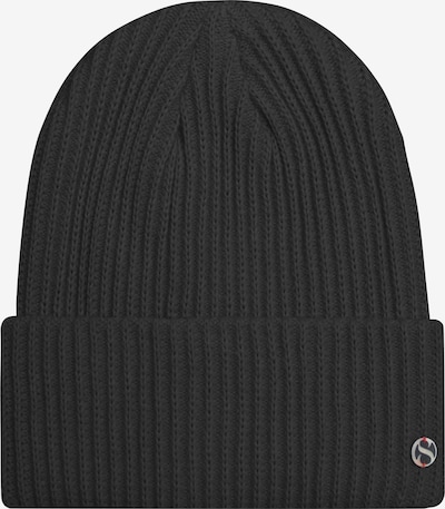 SAMAYA Superweiche Strickmütze, Beanie 'Bailie' in schwarz, Produktansicht